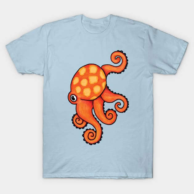 happy octopus T-Shirt by Parakeet Moon